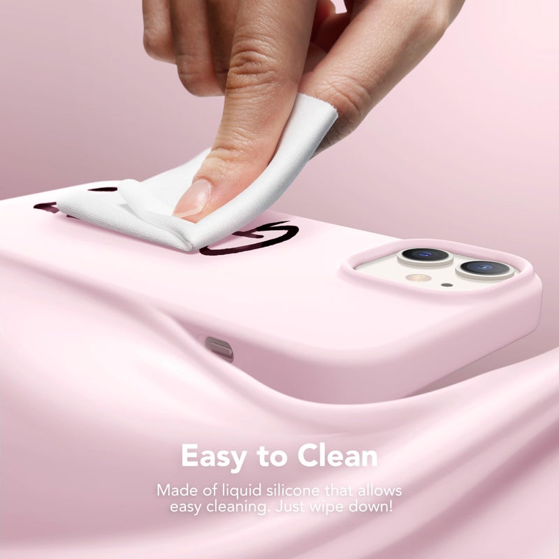 GONEZ Magnetic for iPhone 12 Case / 12 Pro Case, Compatible with MagSafe, [Screen Protector + Camera Lens Protector], Silicone Shockproof Anti-Scratch Protective Phone Case 6.1 inch, Chalk Pink - Image 5