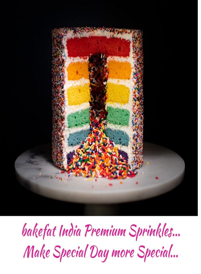 Aromatic Bakefat India 5 in 1 Colourful & Flavoured Decorating Vermicelli 1kg(200gmx5)(Lime,Pineapple,Strawberry,Orange,Banana) - Image 5