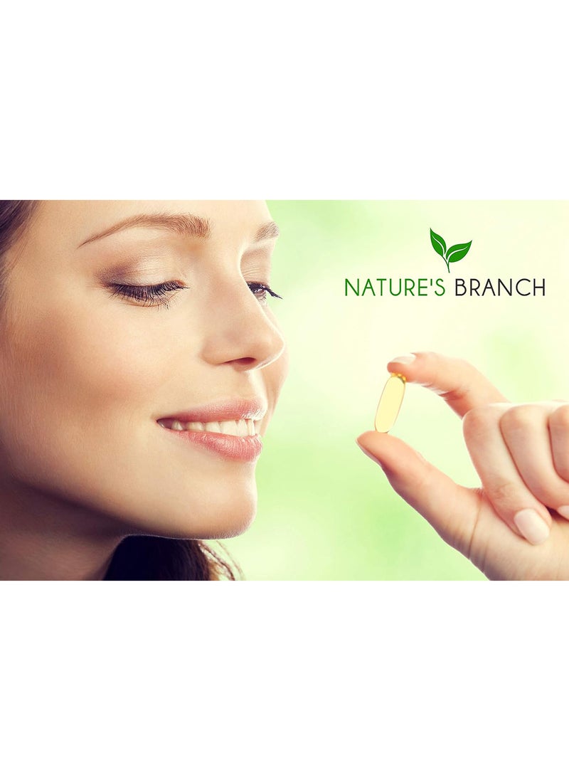 Nature's Branch - Best Triple Strength Omega 3 Fish Oil Pills 2500 Mg 864 Mg Epa 576 Mg 120 Capsules - Image 1