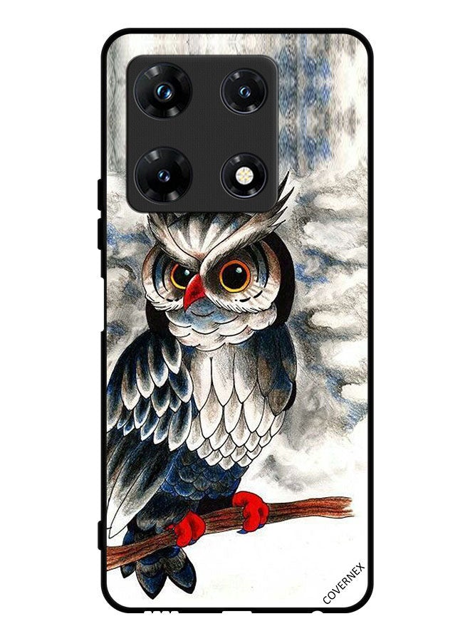 Covernex غطاء واقي لهاتف إنفينكس نوت 30 برو برسمة بومة - Image 1