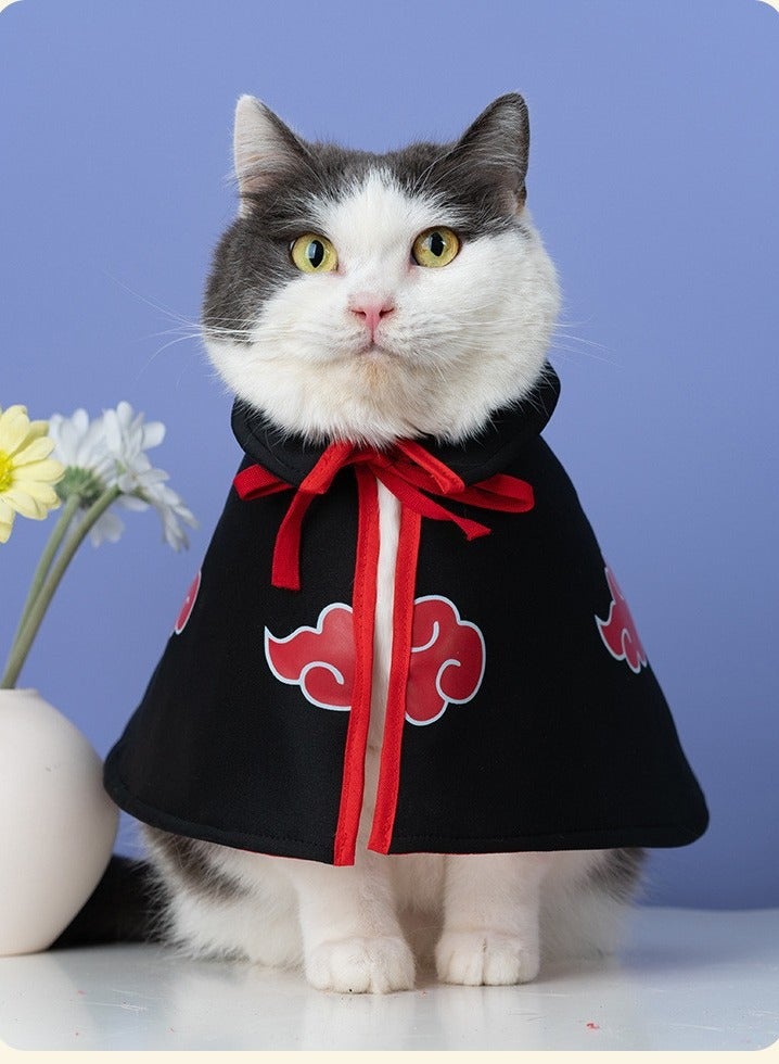 عام عباءة قط ناروتو للحيوانات الأليفة، يمكن استخدامها لتصوير الحيوانات أو كزي هالوين. - Image 1
