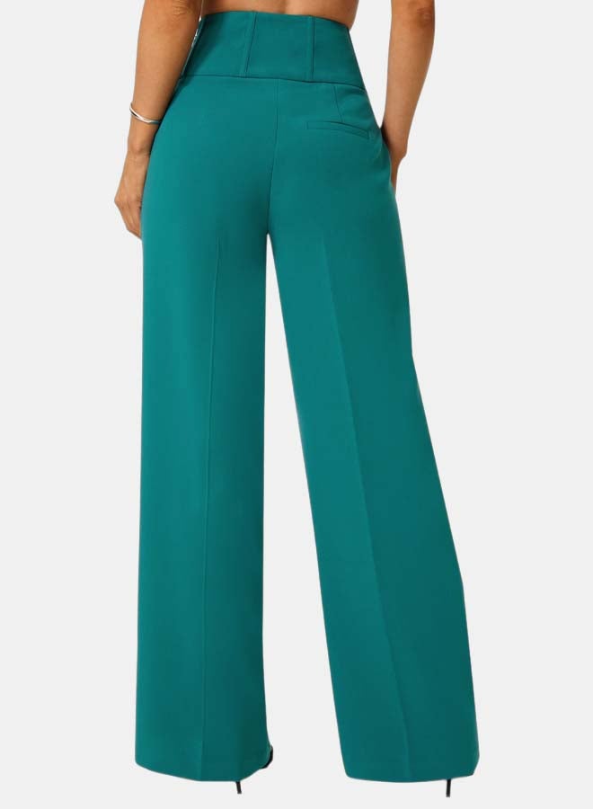 bebe Tailored High Waist Palazzo Leg Pant - Image 3