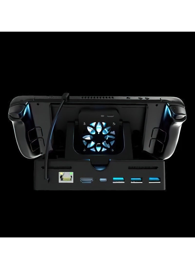 Docking Station with Cooling Fan for ROG Ally, 6-in-1 Hub Steam Deck, Support PD 3.0 Fast Charging, USB-A 3.0 and Fast Charging USB-C Port  - Image 2