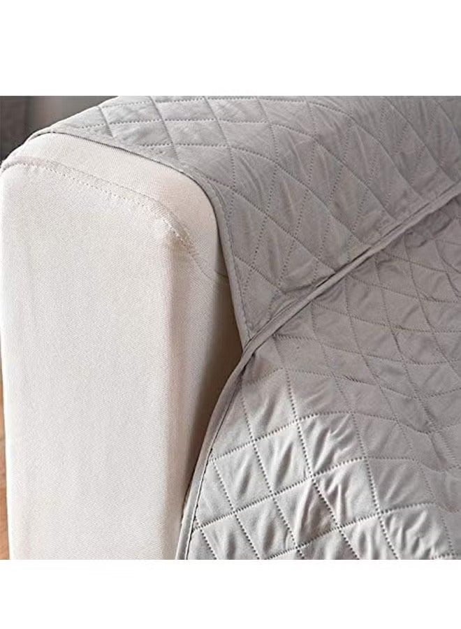 Water Repellent Sofa Covers Sofa Protectors from Pets Reversible Loveseat Couch Covers Non-Slip Furniture Slipcovers with Elastic Straps for Pets Kids (Grey)  - Image 5