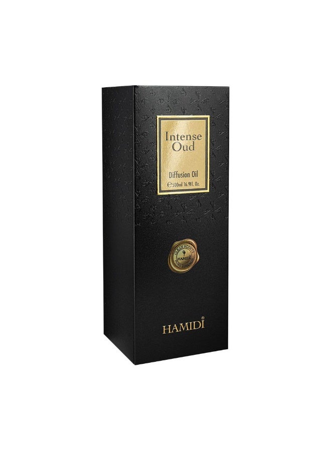 DANUBE HOME Hamidi Intense Oud Diffuser Oil 500ml Strong Long Lasting Fragrance - Image 4
