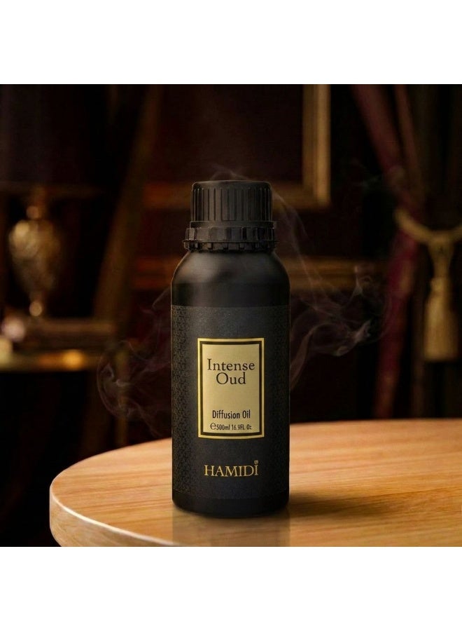 DANUBE HOME Hamidi Intense Oud Diffuser Oil 500ml Strong Long Lasting Fragrance - Image 1