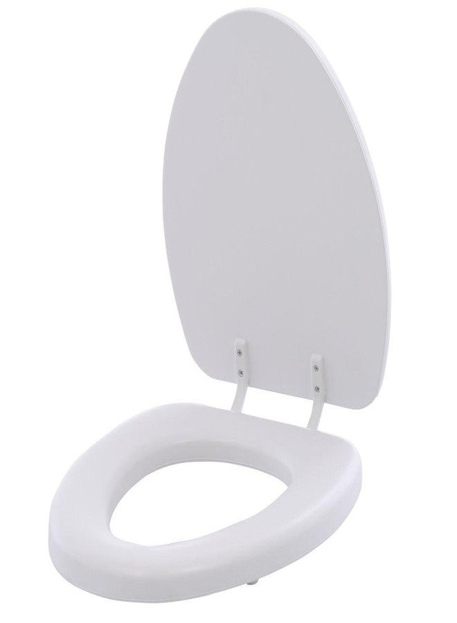 Mayfair Bemis 113 000 Soft Toilet Seat with Molded Wood Core and Easy-Clean & Change Hinges, Elongated, White, 1 Pack Elongated
