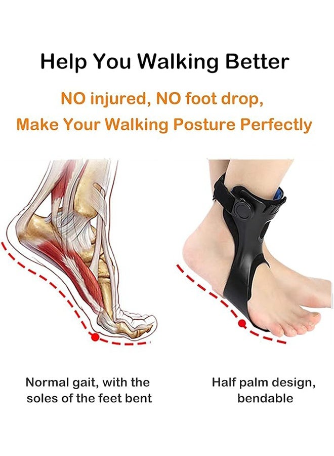 Foot Drop Orthosis, Upgraded Medical Foot Up Ankle Foot Orthosis Support with Inflatable Airbag for Hemiplegia Stroke Shoes Walking Foot Stabilizer (Right, M) - Image 5