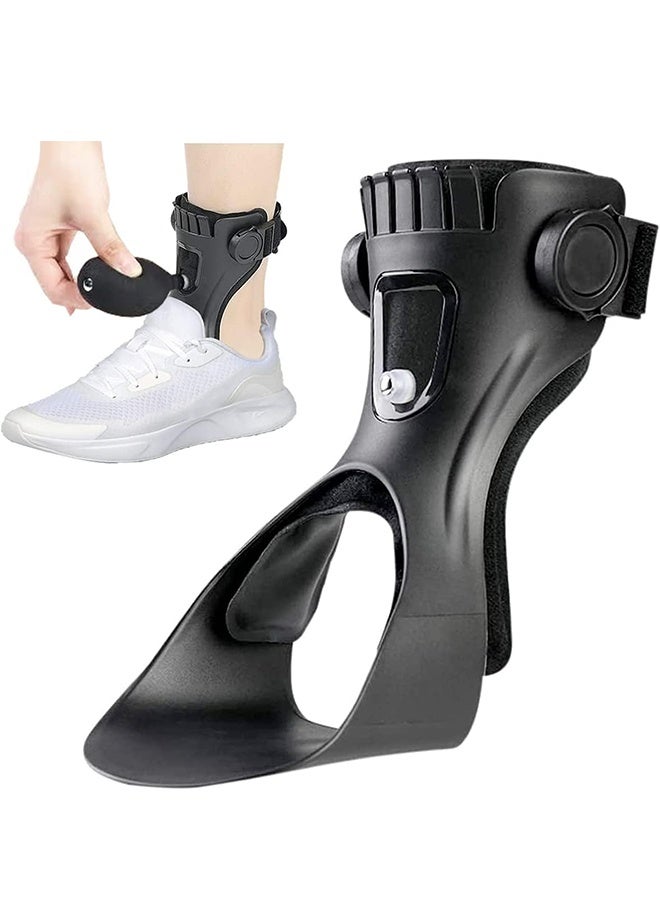 Foot Drop Orthosis, Upgraded Medical Foot Up Ankle Foot Orthosis Support with Inflatable Airbag for Hemiplegia Stroke Shoes Walking Foot Stabilizer (Right, M) - Image 1