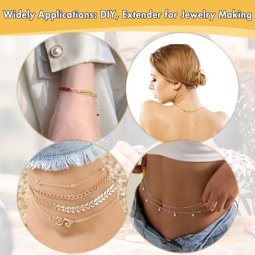 Bonison 12 Pack Magnetic Necklace Clasps and Closures. Necklace Jewelry Extender with Strong Magnet. Magnetic Necklace Clasp for Jewelry Necklace Bracelet Making. Gold and Silver Plating (Regular) - Image 5