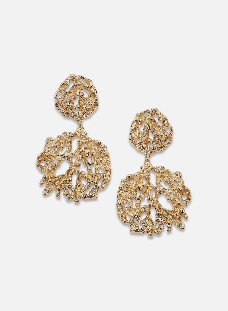 SOHI Dewy Dahlia Artificial Drop Earring Jewellery - Image 2