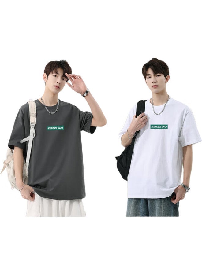 Warrior Sports Short-Sleeve T-Shirt For Men, Pure Cotton Summer Clothing, Basketball Tee, Breathable Quick-Dry Running Men'S Fitness Apparel - Image 2