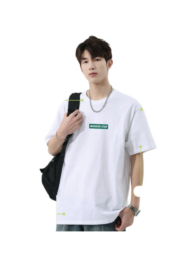 Warrior Sports Short-Sleeve T-Shirt For Men, Pure Cotton Summer Clothing, Basketball Tee, Breathable Quick-Dry Running Men'S Fitness Apparel - Image 1