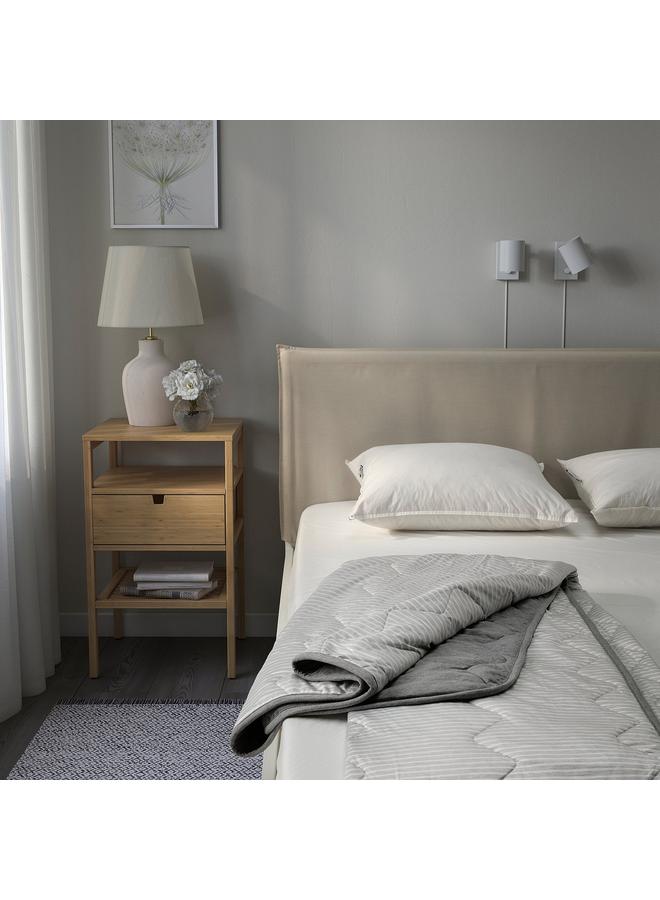 erorex Duvet, cool, grey/stripe, 150x200 cm - Image 2