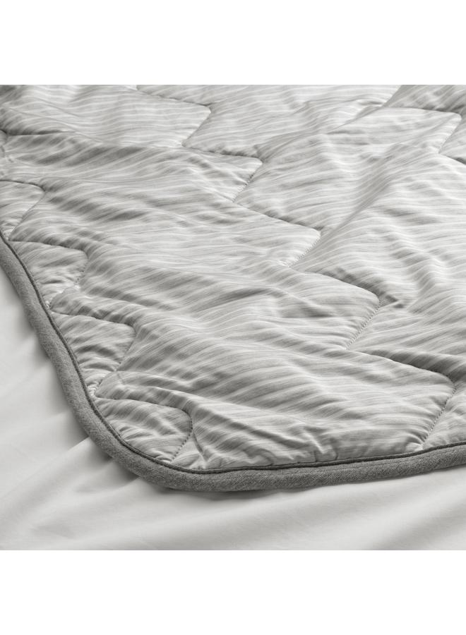 erorex Duvet, cool, grey/stripe, 150x200 cm - Image 3