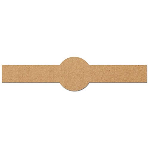 TownStix 150 Pack, Brown Kraft Soap Labels Stickers, Laser/Inkjet Printing - Letter Size Sheet, 1" x 8.5" - Image 1