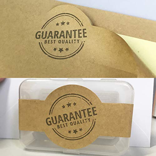 TownStix 150 Pack, Brown Kraft Soap Labels Stickers, Laser/Inkjet Printing - Letter Size Sheet, 1" x 8.5" - Image 4