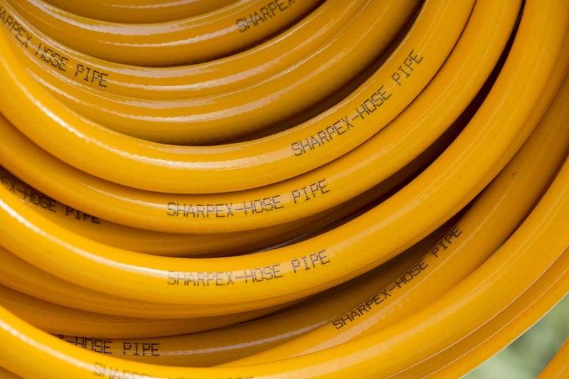 Sharpex 20 Meter 0.5 Inch Hose Pipe for garden | Heavy Duty Yellow Water Pipe Lightweight, Durable & Flexible | Hose with Hose Clamps & Connector | Car Washing, Garden Pipe for Home, Outdoor-Indoor - Image 4