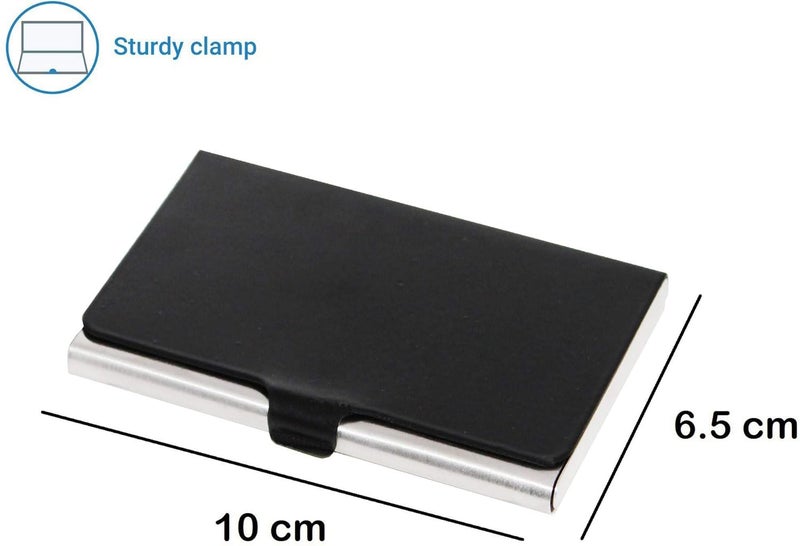 OFIXO Credit Card Holder Protector Stainless Steel Credit Card Wallet Slim Metal Credit Card Case for Women or Men (BLACK-1150) - Image 4