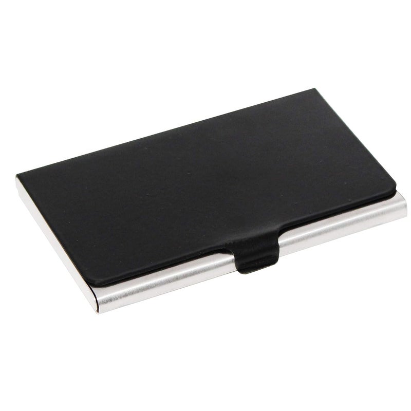 OFIXO Credit Card Holder Protector Stainless Steel Credit Card Wallet Slim Metal Credit Card Case for Women or Men (BLACK-1150) - Image 1