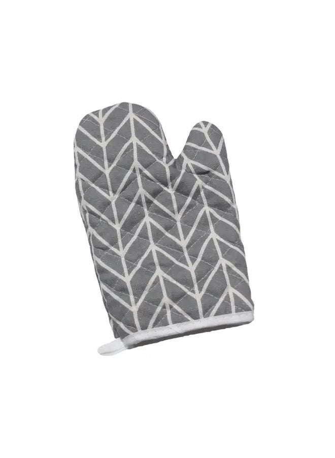 Gray Nordic Minimalist Kitchen Gloves Non Slip Grip Easy Clean Durable Nylon - Image 1