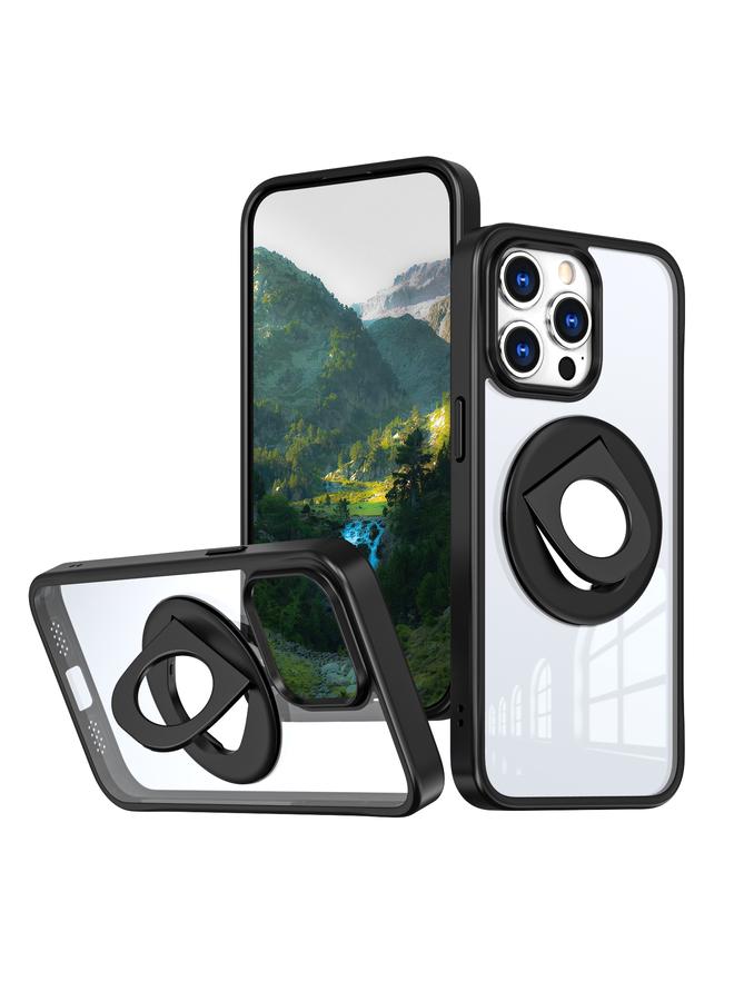 Zaboon Case For iPhone 13 Pro Max / 12 Pro Max Transparent U-Ring Holder MagSafe Magnetic Phone Case - Image 1