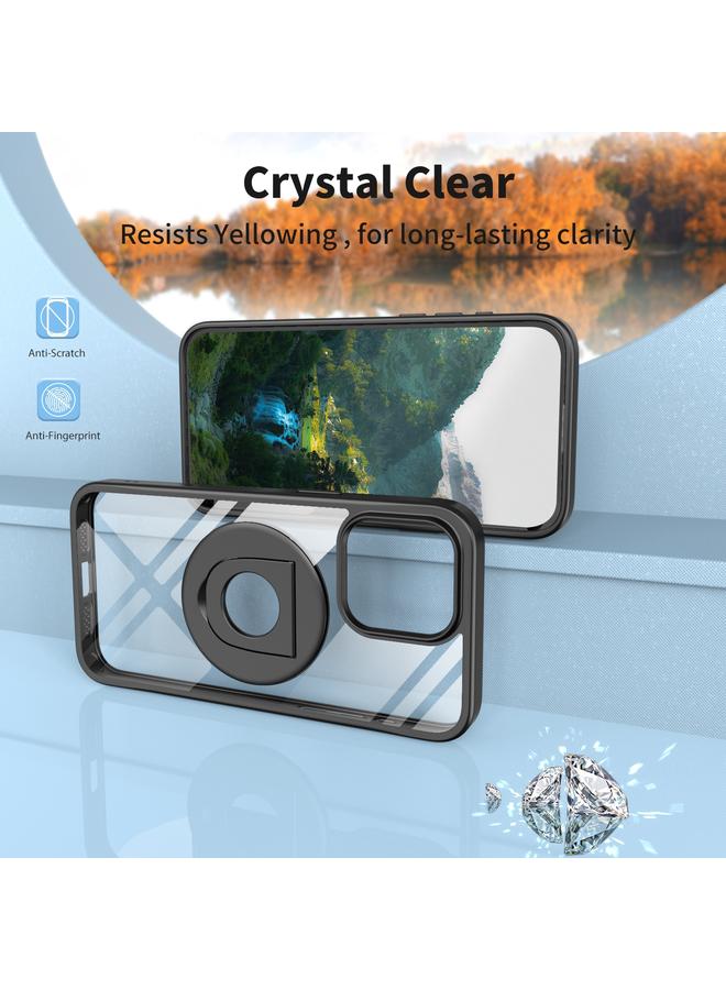 Zaboon Case For iPhone 13 Pro Max / 12 Pro Max Transparent U-Ring Holder MagSafe Magnetic Phone Case - Image 4