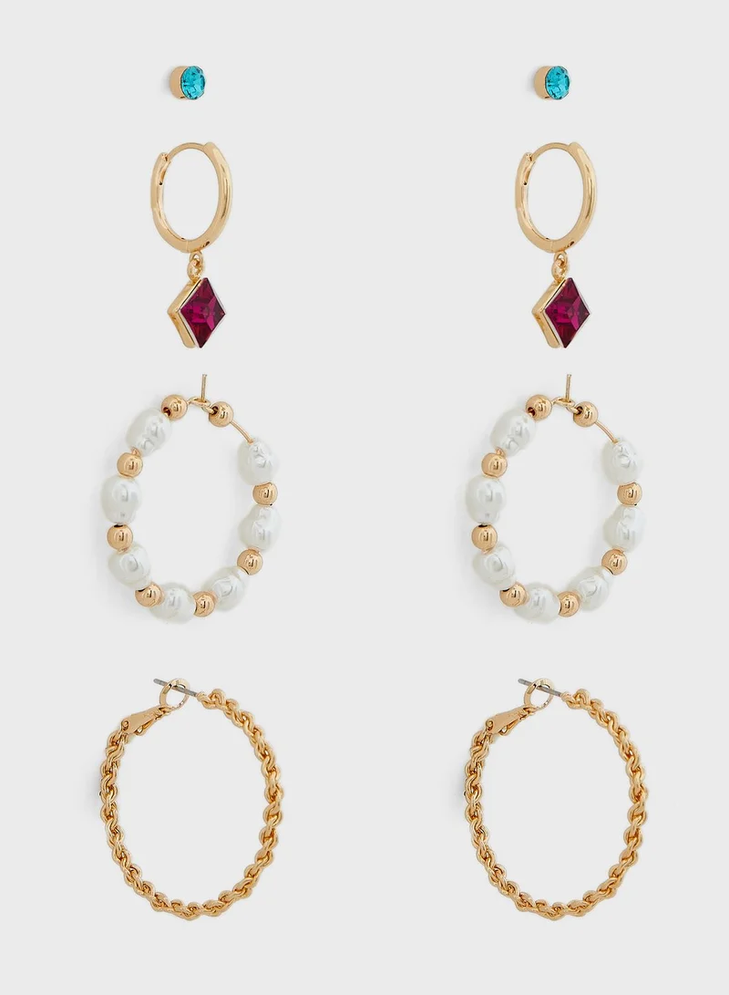 ELLA 4 Pack Earring Set