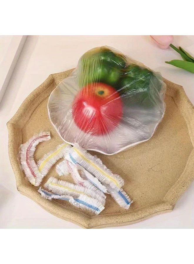 100pcs White Disposable Plastic Cling Film Sheets For Food Storage Kitchen Picnic BBQ - Image 4