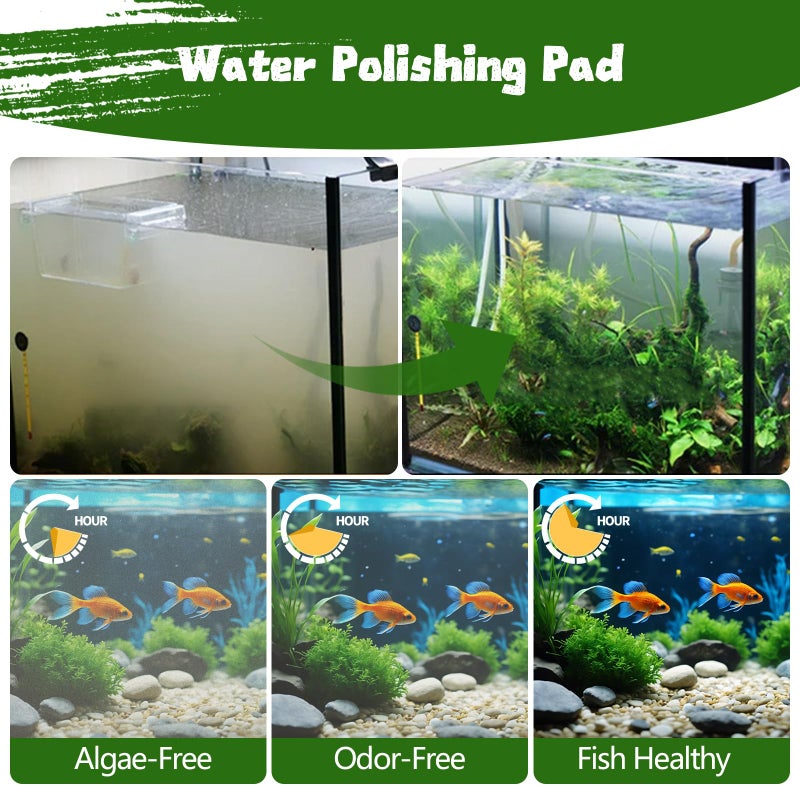 Demiwise Aquarium Polishing Filter Pad-Ultra Fine 50 Micron Filter Floss for Crystal Clear Water,Cut-to-Size Filter Media for Fish Tank,Safe for Fish/Reef/Turtles(24" x 36", 1 Pack) - Image 3