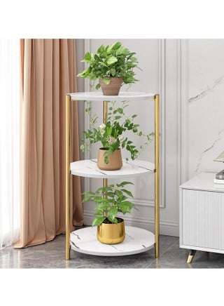 Metal End Table Plant Stands Round Coffee Accent Table Small Side Table Flower Pot Holder Multi-Layer Display Shelf for Living Room Balcony Decoration - pzsku/Z5E04AC82E20B0BCCC101Z/45/_/1732776620/c227b523-1f34-4760-9453-9faa6e0b6622