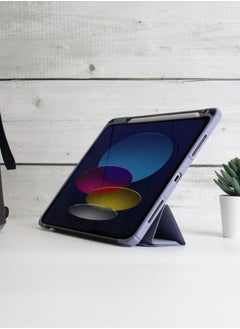 blupebble Hybrid Folio with Pen Holder Transparent Back with Auto Sleep/Wake function Shockproof Slim Case Designed for iPad 10.2-inch 7/8/9th Gen  - Image 4