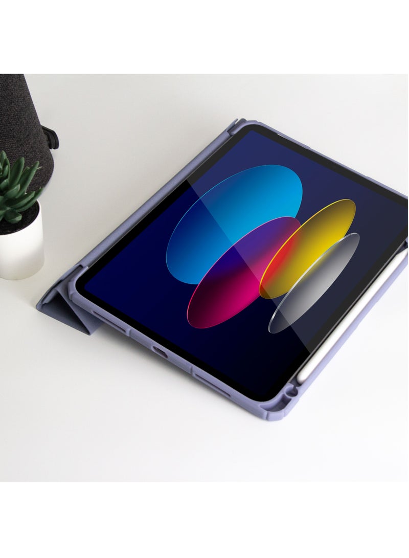 blupebble Hybrid Folio with Pen Holder Transparent Back with Auto Sleep/Wake function Shockproof Slim Case Designed for iPad 10.2-inch 7/8/9th Gen - Image 5