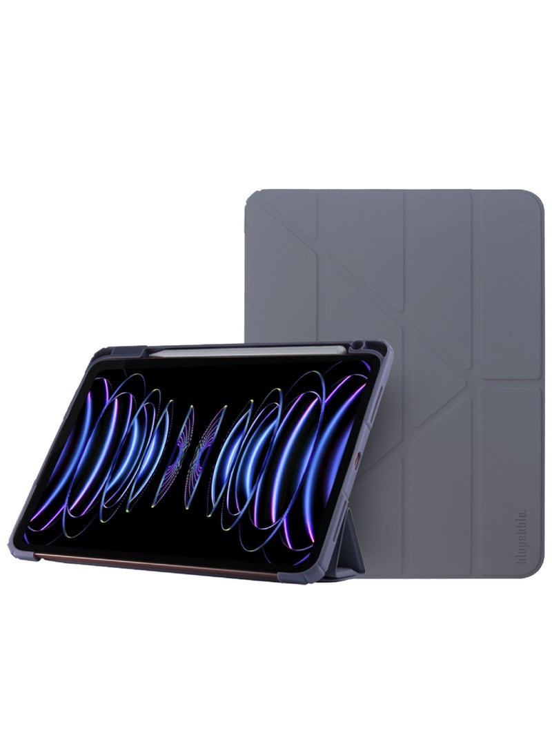 blupebble Hybrid Folio with Pen Holder Transparent Back with Auto Sleep/Wake function Shockproof Slim Case Designed for iPad 10.2-inch 7/8/9th Gen - Image 1