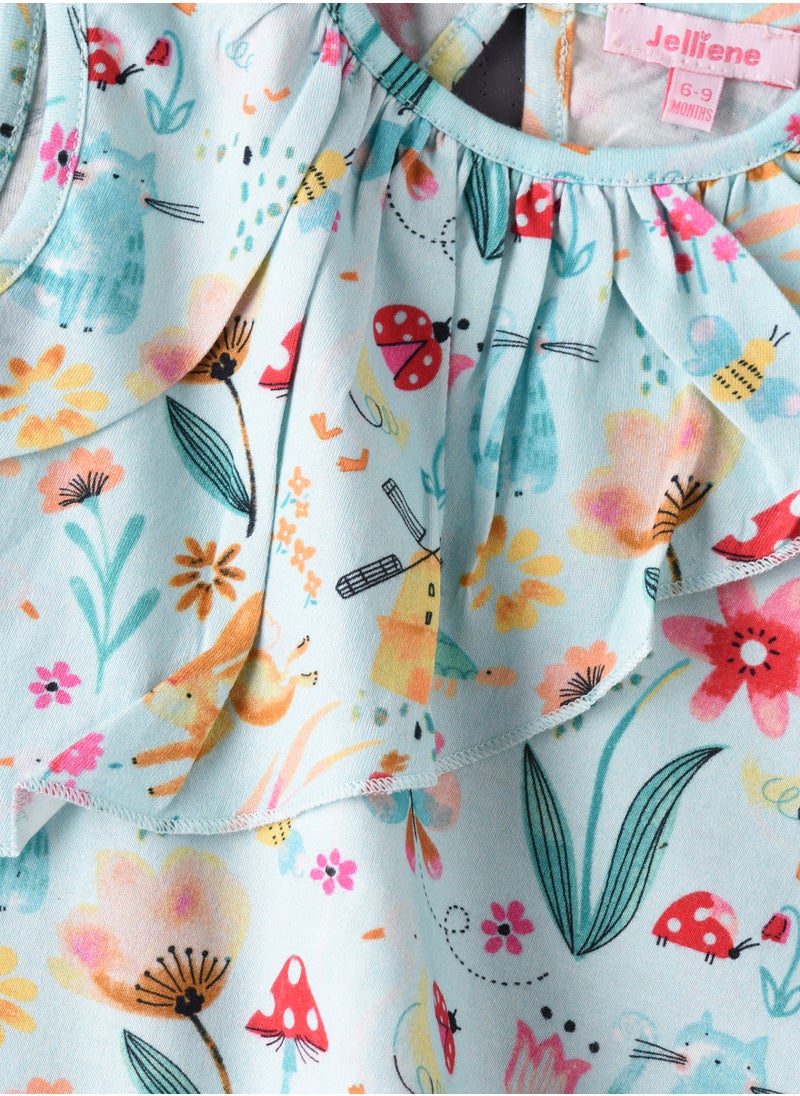 Jelliene Sunshine Squad: Girls' Comfy Cotton Tees Playful Prints & Summer Fun  - Image 4