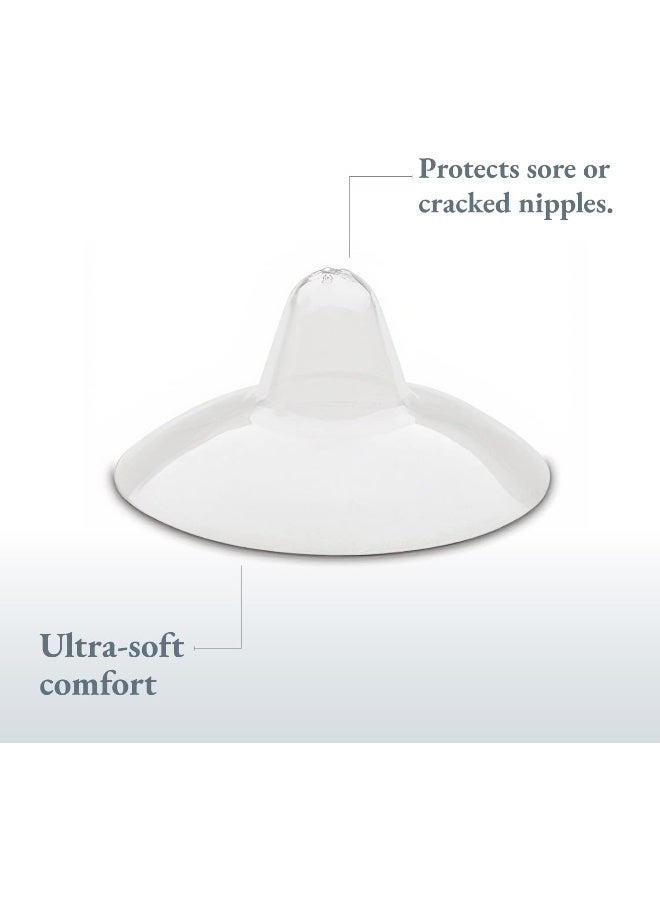 Ameda Contact Shields, 24mm Opening, Ultra-Thin Flexible Silicone - Image 2