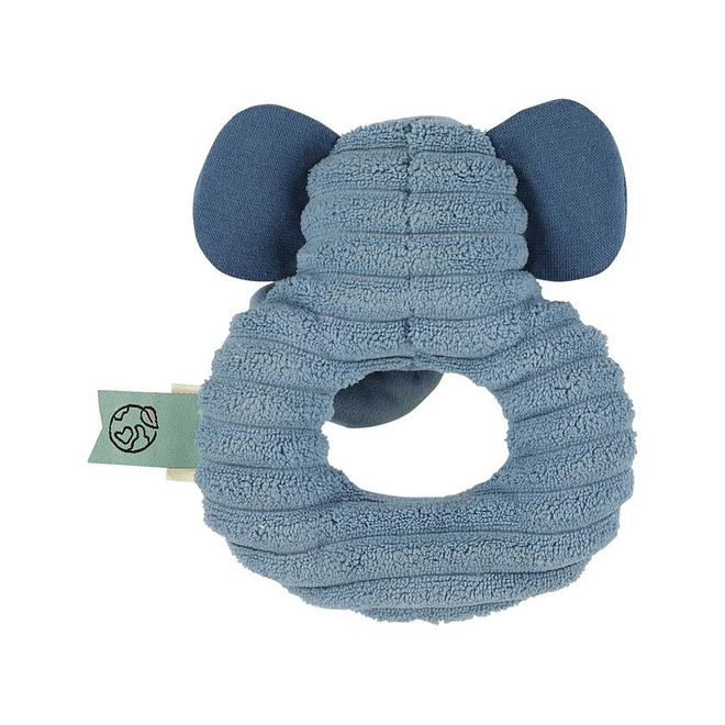 Trixie Mrs. Elephant Rattle, Soft, Easy To Hold, Lightweight, 3 Months+, 11 x 4 x 14 cm - Blue - Image 2
