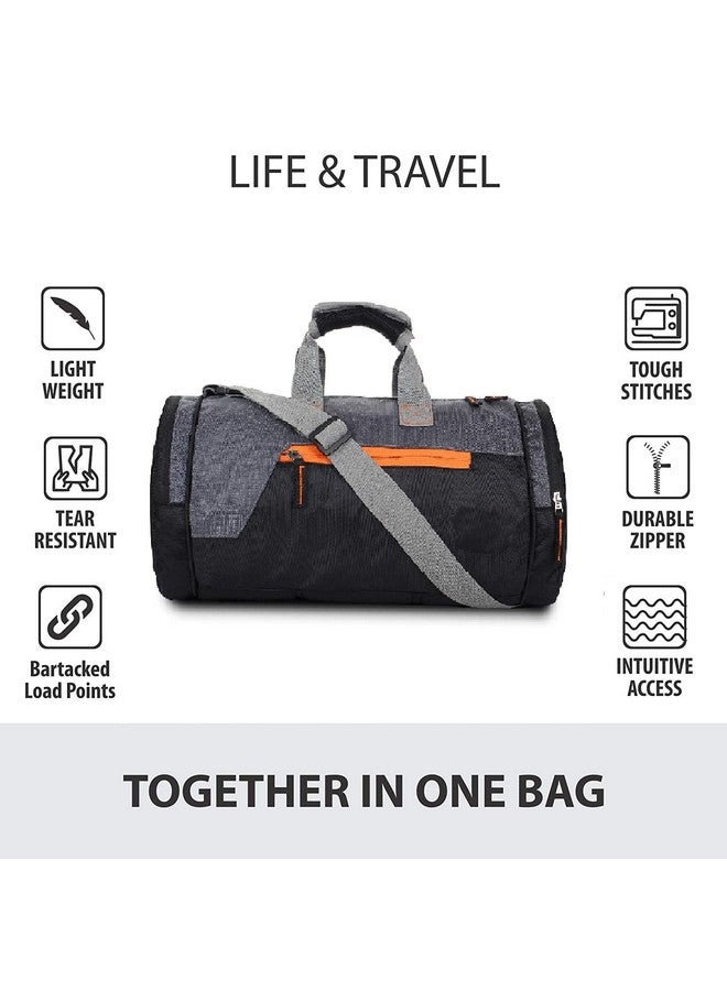 PrimeBox Unisex Water Resistant Polyester Lightweight Large Duffle Shoulder Sport Gym Bag For Training Outdoor Yoga Overnight Travelling Bag, 30 cm - Image 5