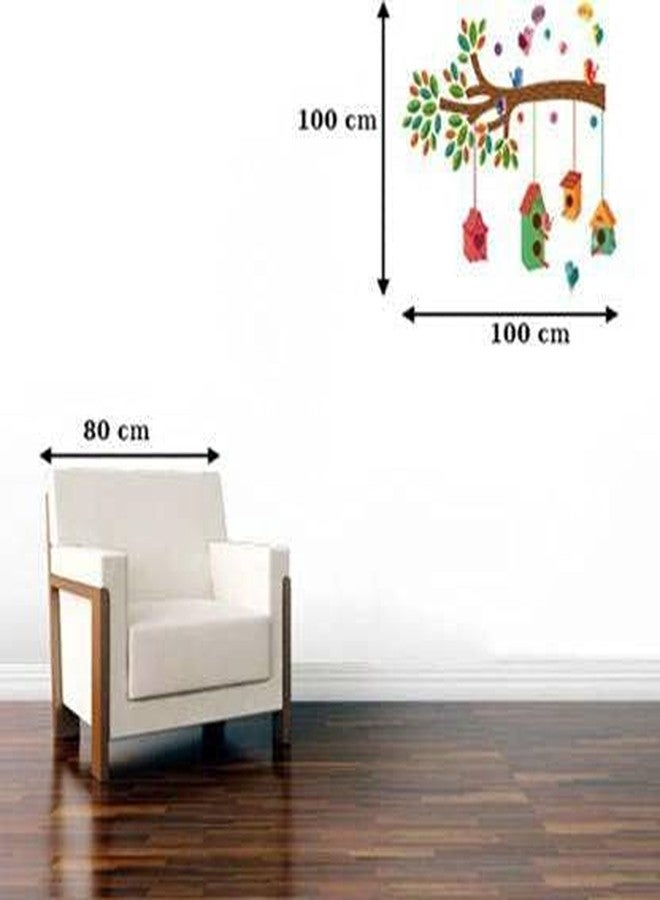 Walltech Set of 2 Wall Sticker Bird House On A Branch and Sb Panda Wall Sticker - Image 4
