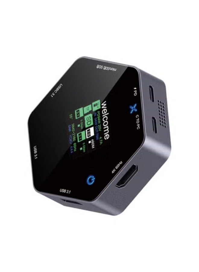 Type-C Docking Station with Smart 4K Display - 8-in-1 Hub - Image 1