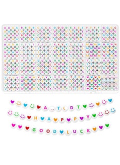 Acrylic Alphabet Beads DIY Jewelry Kit Style 3 1400 28 washed color letter beads 10 meters