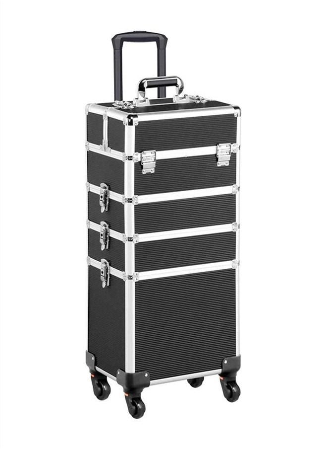 Generic - Four-layer Professional Trolley Makeup Box  Large Capacity Multi-layer Vanity Case With 4 Wheels - Image 1