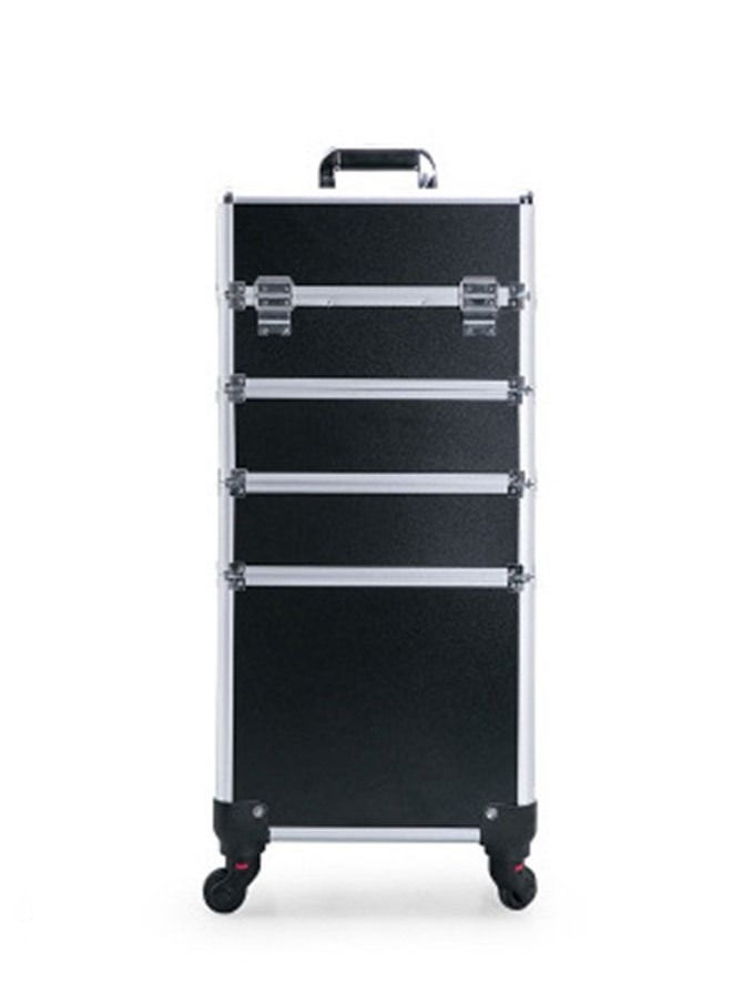 Generic - Four-layer Professional Trolley Makeup Box  Large Capacity Multi-layer Vanity Case With 4 Wheels - Image 1