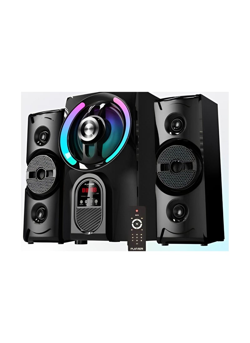 Platinum Subwoofer For Computer with Bluetooth Connection - AUX Cable - Memory Card port - USB port And Remote Control Model AH-6050  - Image 2