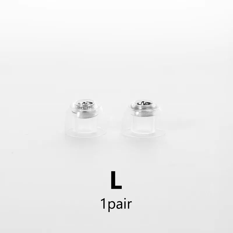 Shanling Se100 Silicone Ear Tips with Built-In Metal Divider for Earphones, Reduces Second Harmonics and Distortion, Large - Image 1