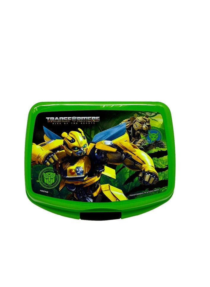 TRANSFORMERS High Quality Rectangular Lunch Box for Kids Green - Image 1