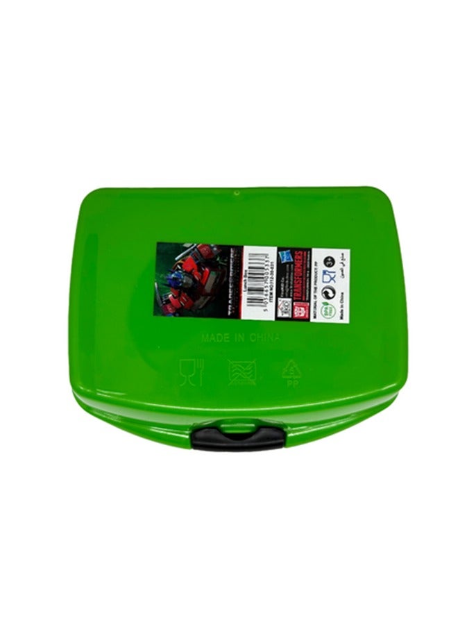 TRANSFORMERS High Quality Rectangular Lunch Box for Kids Green - Image 3