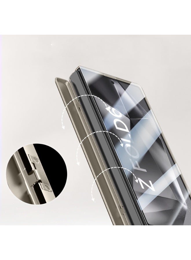 عام غطاء مغناطيسي لسامسونج جالكسي زد فولد 6 5G 【واقي شاشة عالي الوضوح مدمج】 【يدعم الشحن اللاسلكي】 حامل كاميرا مطفأ مقاوم للسقوط والصدمات - Image 3