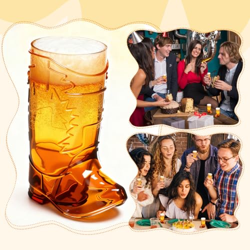 SAIAOKJ Cowboy Boot Shot Glasses, 12 Pcs 1 Oz Mini Plastic Boot Shot Glass, Reusable Plastic Cups for Cowboy Cowgirl Western Theme Party Supplies Bachelorette Birthday Party Favors (Brown) - Image 5
