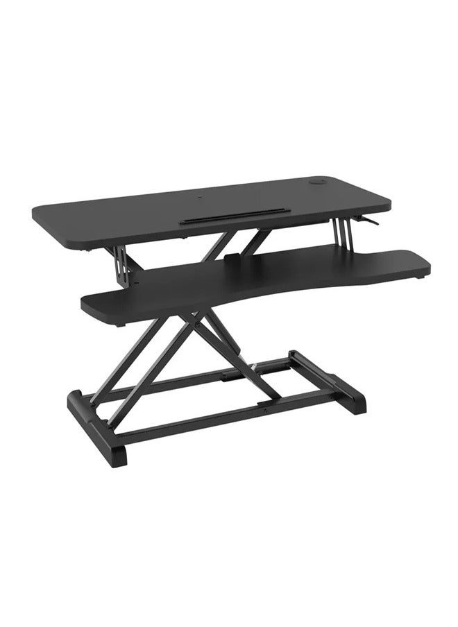 Skill Tech SHS28 03N Standing Desktop Mount, Dimensions 950x615x110~505mm, Height Range 110-505mm, 15kg Load Capacity – Black  - Image 1